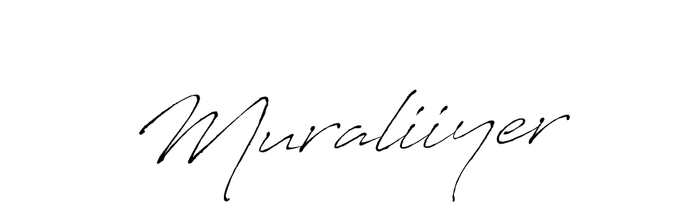 Also we have Muraliiyer name is the best signature style. Create professional handwritten signature collection using Antro_Vectra autograph style. Muraliiyer signature style 6 images and pictures png