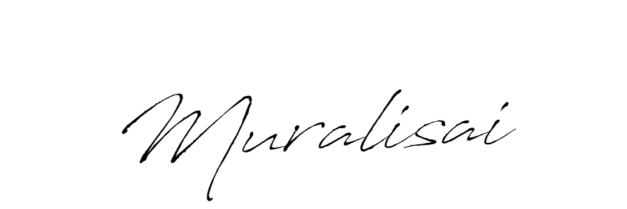 if you are searching for the best signature style for your name Muralisai. so please give up your signature search. here we have designed multiple signature styles  using Antro_Vectra. Muralisai signature style 6 images and pictures png