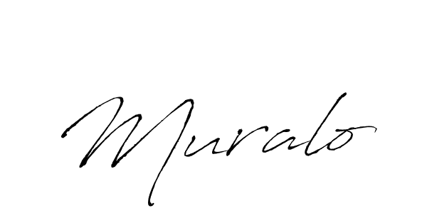 You should practise on your own different ways (Antro_Vectra) to write your name (Muralo) in signature. don't let someone else do it for you. Muralo signature style 6 images and pictures png