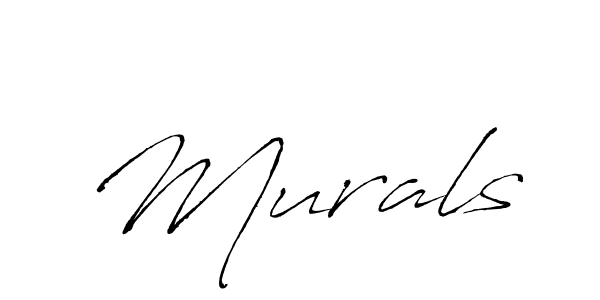 Antro_Vectra is a professional signature style that is perfect for those who want to add a touch of class to their signature. It is also a great choice for those who want to make their signature more unique. Get Murals name to fancy signature for free. Murals signature style 6 images and pictures png