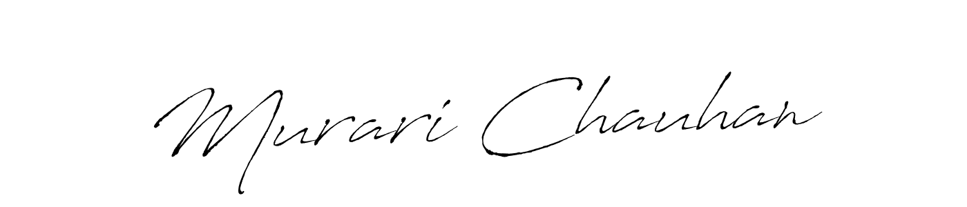 Make a beautiful signature design for name Murari Chauhan. With this signature (Antro_Vectra) style, you can create a handwritten signature for free. Murari Chauhan signature style 6 images and pictures png