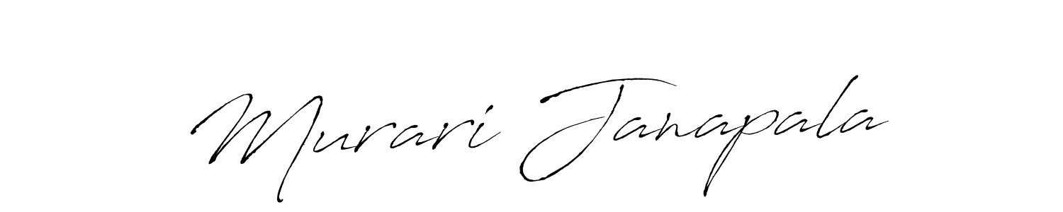 Antro_Vectra is a professional signature style that is perfect for those who want to add a touch of class to their signature. It is also a great choice for those who want to make their signature more unique. Get Murari Janapala name to fancy signature for free. Murari Janapala signature style 6 images and pictures png