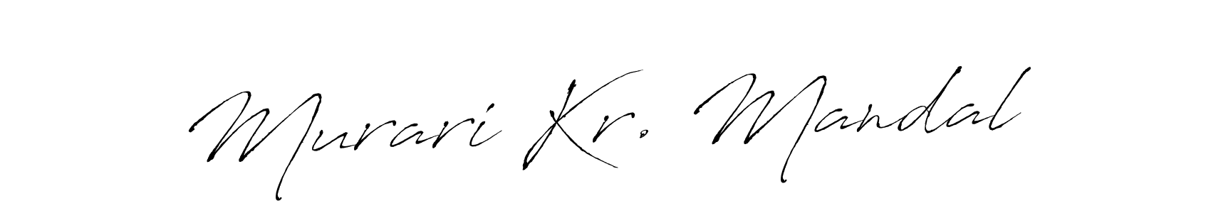 Murari Kr. Mandal stylish signature style. Best Handwritten Sign (Antro_Vectra) for my name. Handwritten Signature Collection Ideas for my name Murari Kr. Mandal. Murari Kr. Mandal signature style 6 images and pictures png