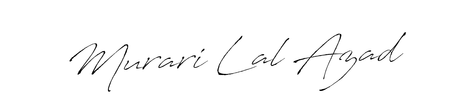 Murari Lal Azad stylish signature style. Best Handwritten Sign (Antro_Vectra) for my name. Handwritten Signature Collection Ideas for my name Murari Lal Azad. Murari Lal Azad signature style 6 images and pictures png