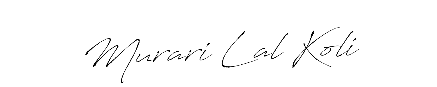Create a beautiful signature design for name Murari Lal Koli. With this signature (Antro_Vectra) fonts, you can make a handwritten signature for free. Murari Lal Koli signature style 6 images and pictures png
