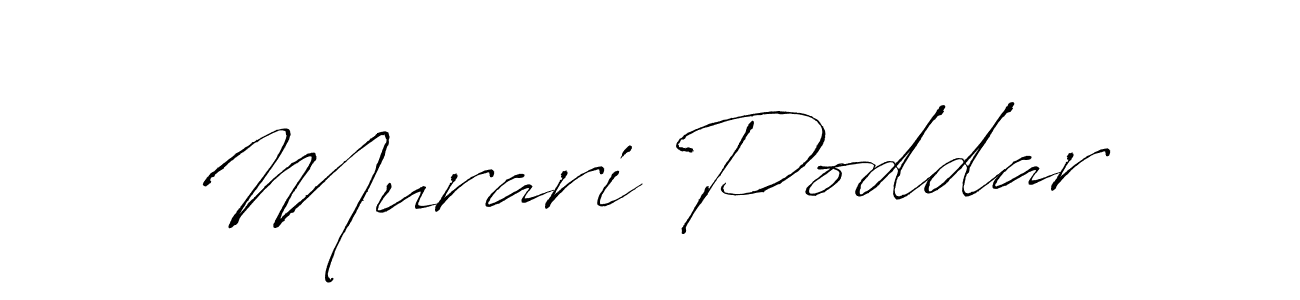 Murari Poddar stylish signature style. Best Handwritten Sign (Antro_Vectra) for my name. Handwritten Signature Collection Ideas for my name Murari Poddar. Murari Poddar signature style 6 images and pictures png