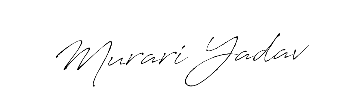 Create a beautiful signature design for name Murari Yadav. With this signature (Antro_Vectra) fonts, you can make a handwritten signature for free. Murari Yadav signature style 6 images and pictures png