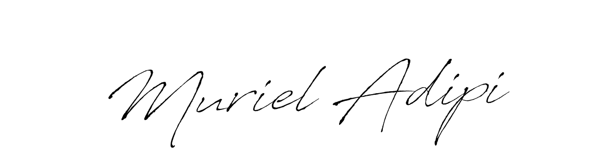 Also we have Muriel Adipi name is the best signature style. Create professional handwritten signature collection using Antro_Vectra autograph style. Muriel Adipi signature style 6 images and pictures png