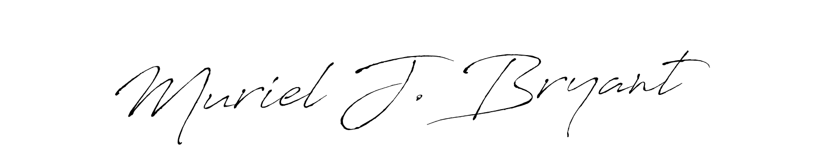 Create a beautiful signature design for name Muriel J. Bryant. With this signature (Antro_Vectra) fonts, you can make a handwritten signature for free. Muriel J. Bryant signature style 6 images and pictures png