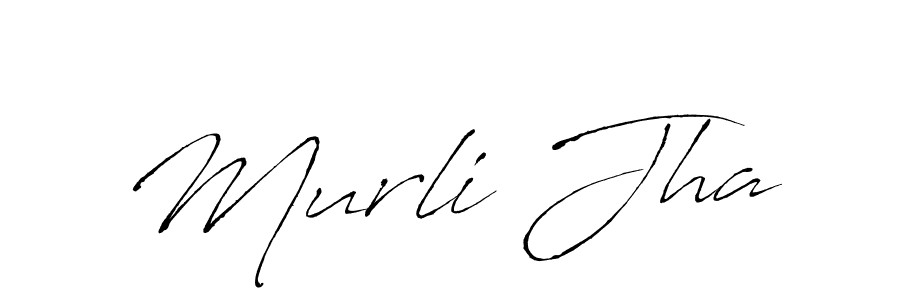 Similarly Antro_Vectra is the best handwritten signature design. Signature creator online .You can use it as an online autograph creator for name Murli Jha. Murli Jha signature style 6 images and pictures png