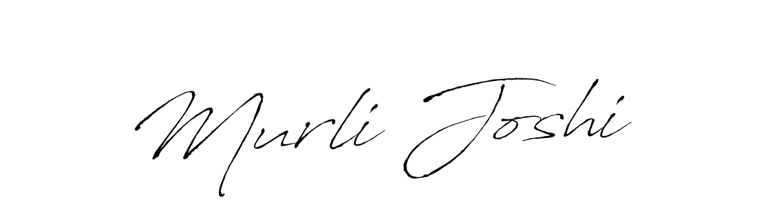 Create a beautiful signature design for name Murli Joshi. With this signature (Antro_Vectra) fonts, you can make a handwritten signature for free. Murli Joshi signature style 6 images and pictures png