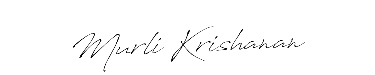 You should practise on your own different ways (Antro_Vectra) to write your name (Murli Krishanan) in signature. don't let someone else do it for you. Murli Krishanan signature style 6 images and pictures png