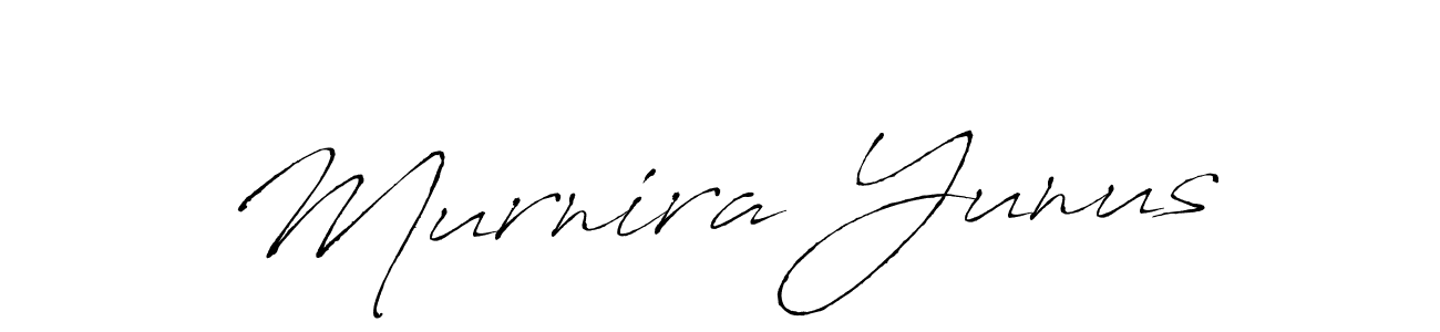 if you are searching for the best signature style for your name Murnira Yunus. so please give up your signature search. here we have designed multiple signature styles  using Antro_Vectra. Murnira Yunus signature style 6 images and pictures png