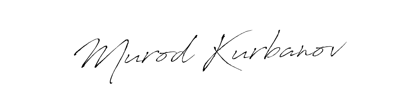 How to make Murod Kurbanov name signature. Use Antro_Vectra style for creating short signs online. This is the latest handwritten sign. Murod Kurbanov signature style 6 images and pictures png