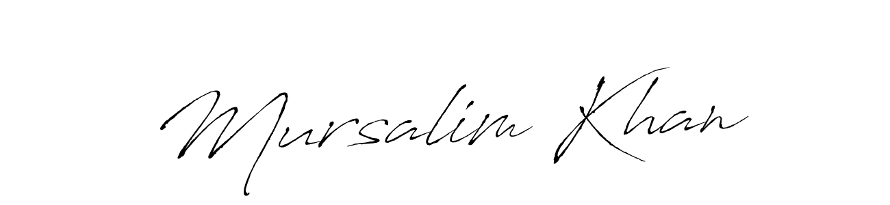Make a short Mursalim Khan signature style. Manage your documents anywhere anytime using Antro_Vectra. Create and add eSignatures, submit forms, share and send files easily. Mursalim Khan signature style 6 images and pictures png