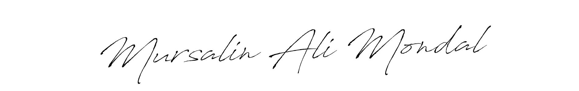 if you are searching for the best signature style for your name Mursalin Ali Mondal. so please give up your signature search. here we have designed multiple signature styles  using Antro_Vectra. Mursalin Ali Mondal signature style 6 images and pictures png