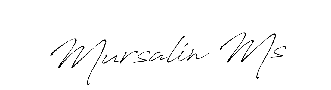 You should practise on your own different ways (Antro_Vectra) to write your name (Mursalin Ms) in signature. don't let someone else do it for you. Mursalin Ms signature style 6 images and pictures png