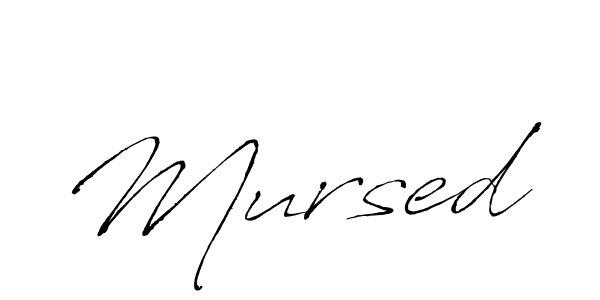 Design your own signature with our free online signature maker. With this signature software, you can create a handwritten (Antro_Vectra) signature for name Mursed. Mursed signature style 6 images and pictures png
