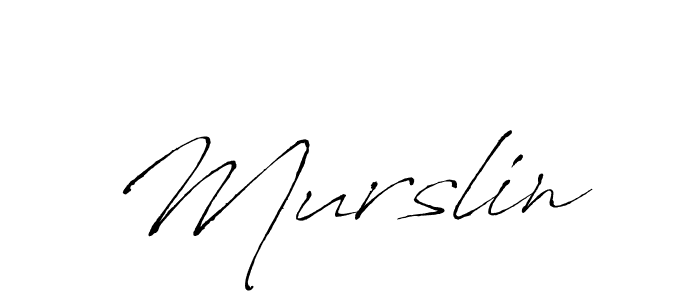 Murslin stylish signature style. Best Handwritten Sign (Antro_Vectra) for my name. Handwritten Signature Collection Ideas for my name Murslin. Murslin signature style 6 images and pictures png