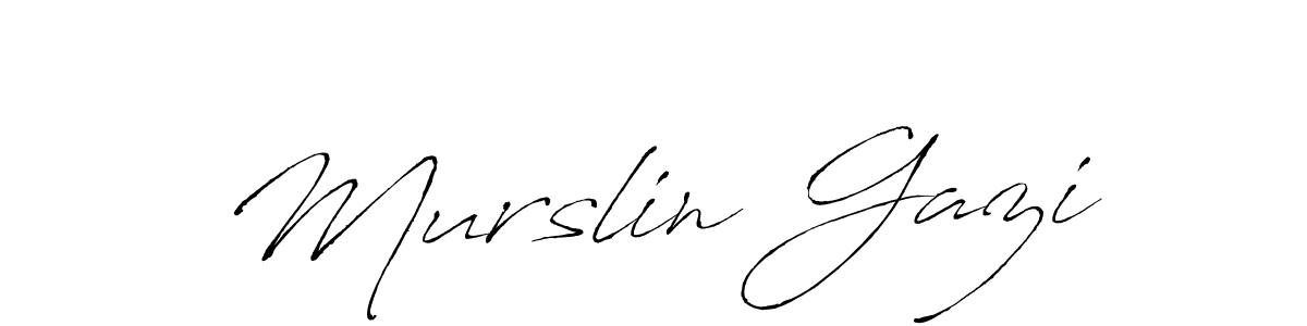 It looks lik you need a new signature style for name Murslin Gazi. Design unique handwritten (Antro_Vectra) signature with our free signature maker in just a few clicks. Murslin Gazi signature style 6 images and pictures png