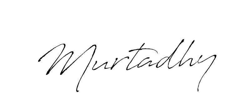 The best way (Antro_Vectra) to make a short signature is to pick only two or three words in your name. The name Murtadhy include a total of six letters. For converting this name. Murtadhy signature style 6 images and pictures png