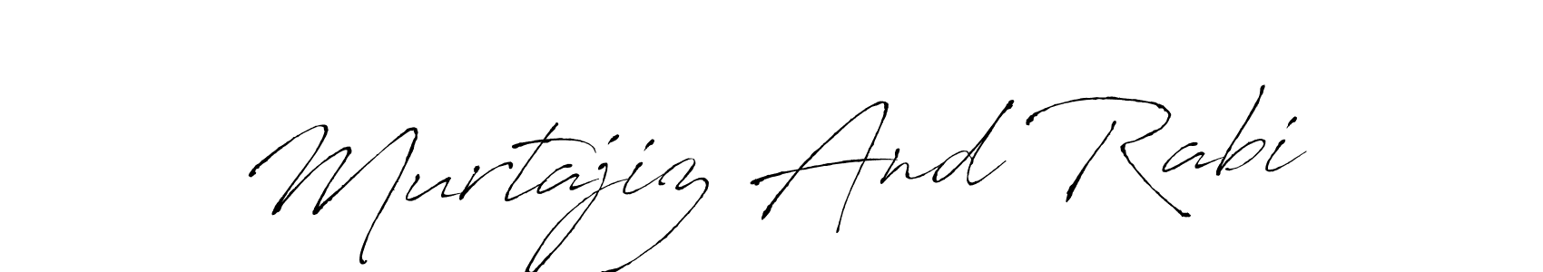 It looks lik you need a new signature style for name Murtajiz And Rabi. Design unique handwritten (Antro_Vectra) signature with our free signature maker in just a few clicks. Murtajiz And Rabi signature style 6 images and pictures png
