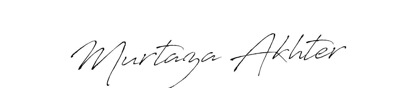 Design your own signature with our free online signature maker. With this signature software, you can create a handwritten (Antro_Vectra) signature for name Murtaza Akhter. Murtaza Akhter signature style 6 images and pictures png