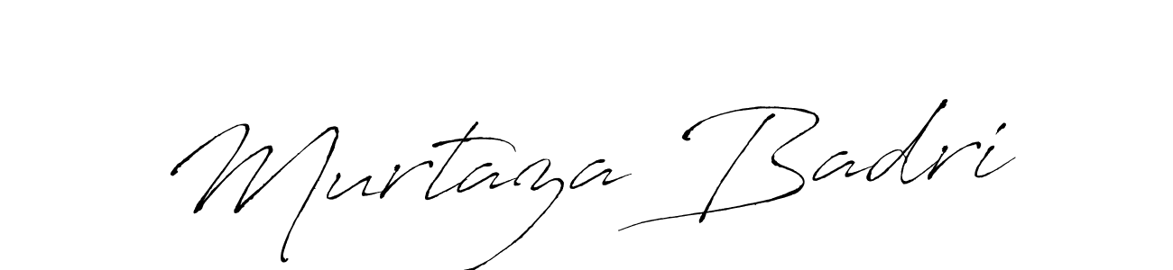 Design your own signature with our free online signature maker. With this signature software, you can create a handwritten (Antro_Vectra) signature for name Murtaza Badri. Murtaza Badri signature style 6 images and pictures png