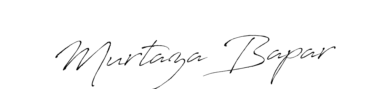 Design your own signature with our free online signature maker. With this signature software, you can create a handwritten (Antro_Vectra) signature for name Murtaza Bapar. Murtaza Bapar signature style 6 images and pictures png