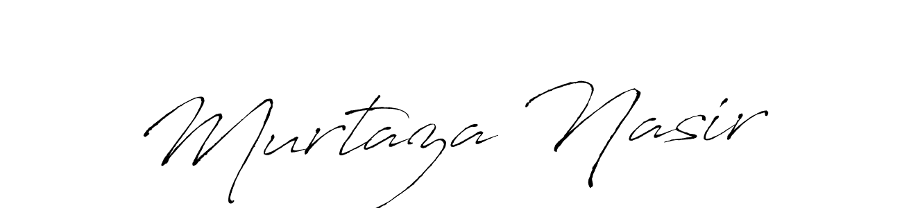 Make a beautiful signature design for name Murtaza Nasir. With this signature (Antro_Vectra) style, you can create a handwritten signature for free. Murtaza Nasir signature style 6 images and pictures png