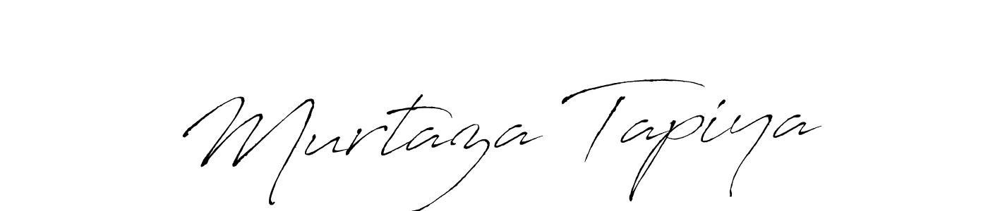 Murtaza Tapiya stylish signature style. Best Handwritten Sign (Antro_Vectra) for my name. Handwritten Signature Collection Ideas for my name Murtaza Tapiya. Murtaza Tapiya signature style 6 images and pictures png
