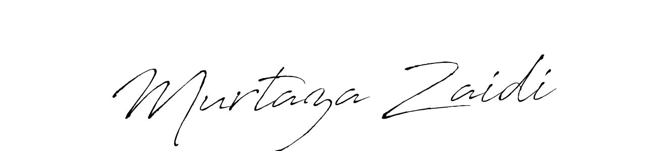 Murtaza Zaidi stylish signature style. Best Handwritten Sign (Antro_Vectra) for my name. Handwritten Signature Collection Ideas for my name Murtaza Zaidi. Murtaza Zaidi signature style 6 images and pictures png