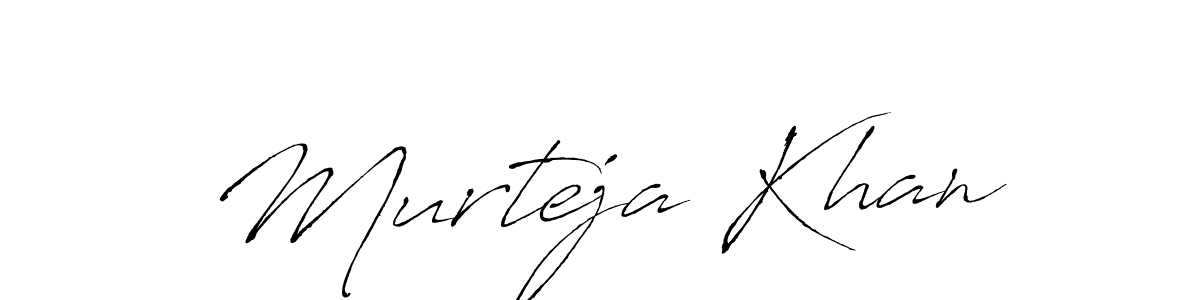 Create a beautiful signature design for name Murteja Khan. With this signature (Antro_Vectra) fonts, you can make a handwritten signature for free. Murteja Khan signature style 6 images and pictures png