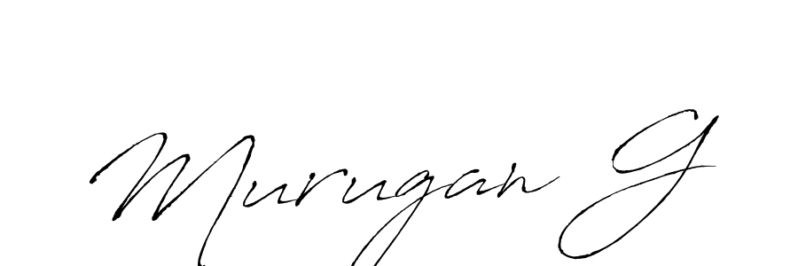 The best way (Antro_Vectra) to make a short signature is to pick only two or three words in your name. The name Murugan G include a total of six letters. For converting this name. Murugan G signature style 6 images and pictures png