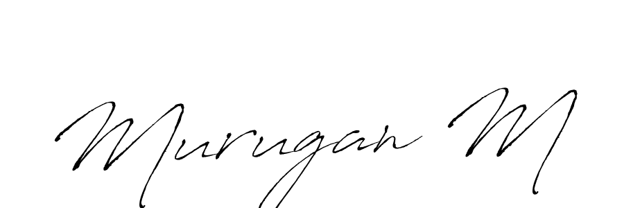 The best way (Antro_Vectra) to make a short signature is to pick only two or three words in your name. The name Murugan M include a total of six letters. For converting this name. Murugan M signature style 6 images and pictures png