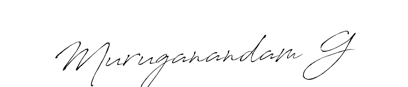 Design your own signature with our free online signature maker. With this signature software, you can create a handwritten (Antro_Vectra) signature for name Muruganandam G. Muruganandam G signature style 6 images and pictures png