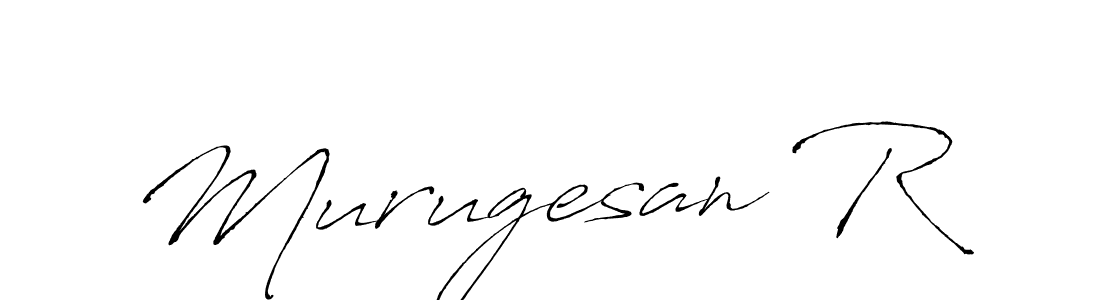 Make a beautiful signature design for name Murugesan R. With this signature (Antro_Vectra) style, you can create a handwritten signature for free. Murugesan R signature style 6 images and pictures png