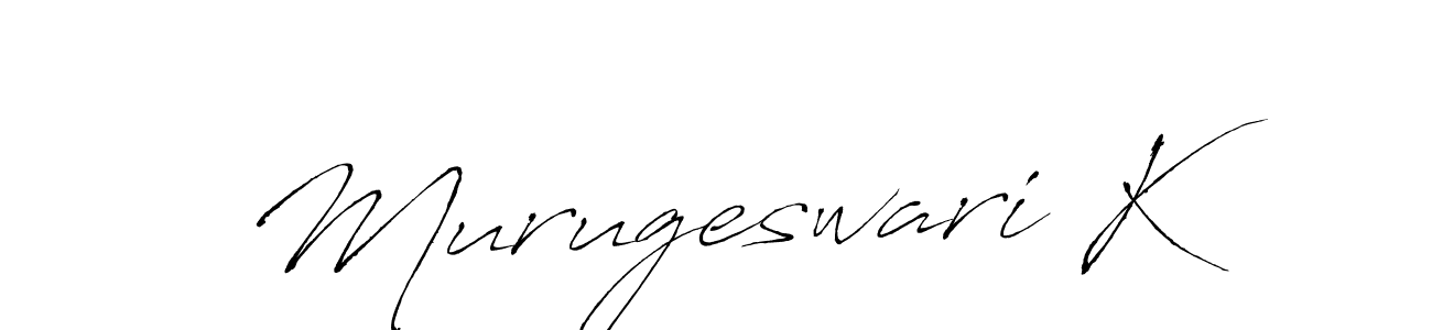 if you are searching for the best signature style for your name Murugeswari K. so please give up your signature search. here we have designed multiple signature styles  using Antro_Vectra. Murugeswari K signature style 6 images and pictures png