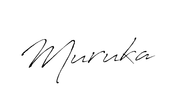 Design your own signature with our free online signature maker. With this signature software, you can create a handwritten (Antro_Vectra) signature for name Muruka. Muruka signature style 6 images and pictures png