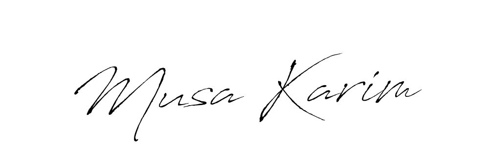 It looks lik you need a new signature style for name Musa Karim. Design unique handwritten (Antro_Vectra) signature with our free signature maker in just a few clicks. Musa Karim signature style 6 images and pictures png