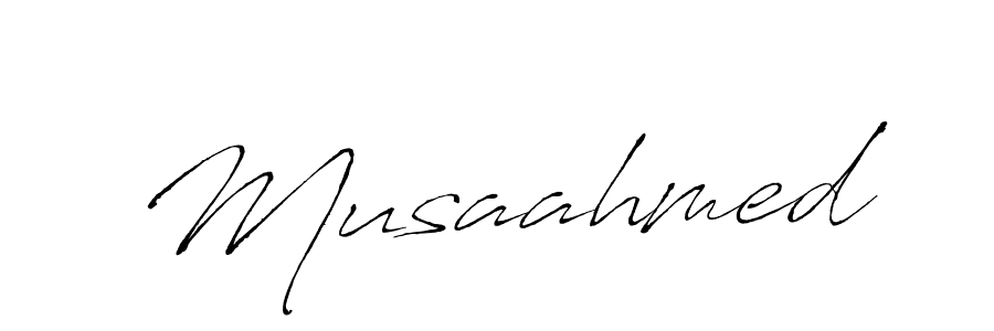 Create a beautiful signature design for name Musaahmed. With this signature (Antro_Vectra) fonts, you can make a handwritten signature for free. Musaahmed signature style 6 images and pictures png