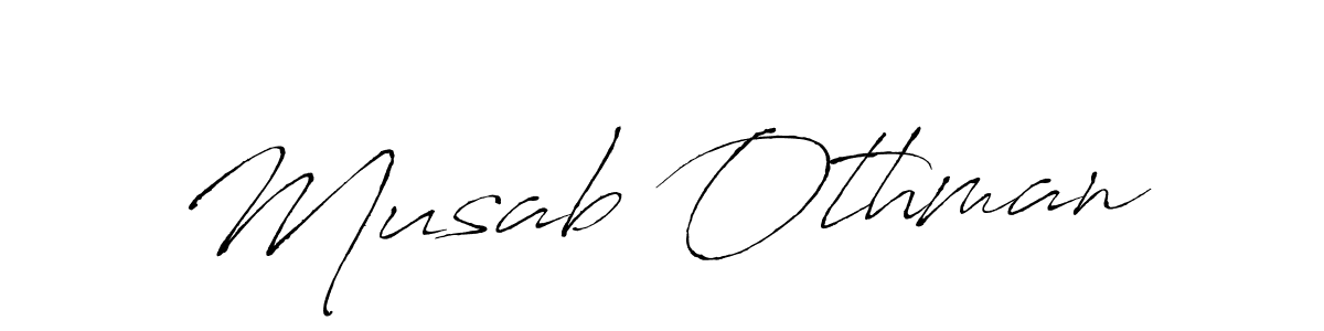 Create a beautiful signature design for name Musab Othman. With this signature (Antro_Vectra) fonts, you can make a handwritten signature for free. Musab Othman signature style 6 images and pictures png