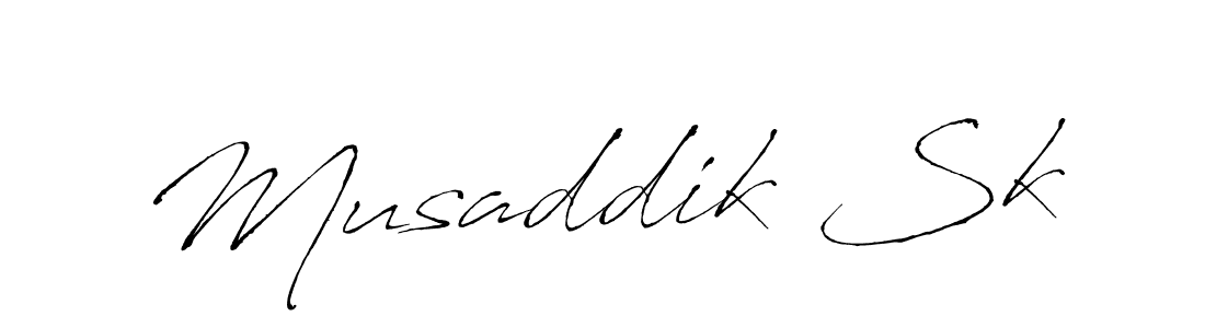 How to make Musaddik Sk signature? Antro_Vectra is a professional autograph style. Create handwritten signature for Musaddik Sk name. Musaddik Sk signature style 6 images and pictures png