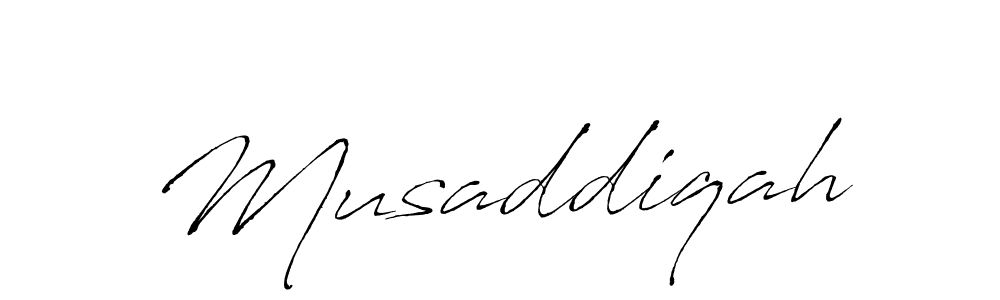 Also we have Musaddiqah name is the best signature style. Create professional handwritten signature collection using Antro_Vectra autograph style. Musaddiqah signature style 6 images and pictures png