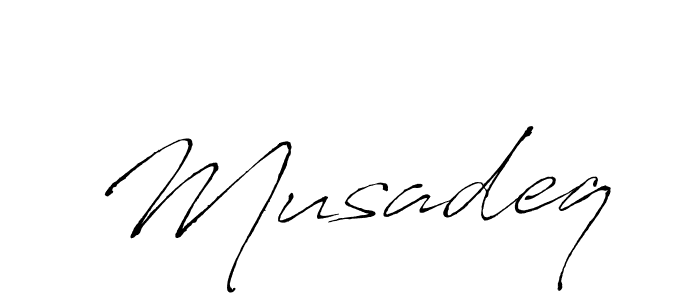 You should practise on your own different ways (Antro_Vectra) to write your name (Musadeq) in signature. don't let someone else do it for you. Musadeq signature style 6 images and pictures png