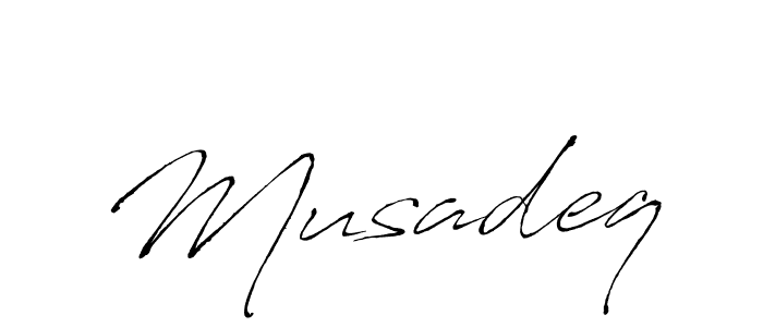 You should practise on your own different ways (Antro_Vectra) to write your name (Musadeq) in signature. don't let someone else do it for you. Musadeq signature style 6 images and pictures png