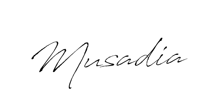 Musadia stylish signature style. Best Handwritten Sign (Antro_Vectra) for my name. Handwritten Signature Collection Ideas for my name Musadia. Musadia signature style 6 images and pictures png