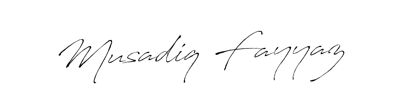 Antro_Vectra is a professional signature style that is perfect for those who want to add a touch of class to their signature. It is also a great choice for those who want to make their signature more unique. Get Musadiq Fayyaz name to fancy signature for free. Musadiq Fayyaz signature style 6 images and pictures png