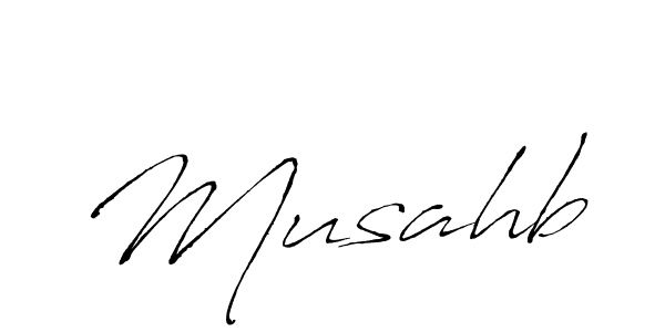 Make a beautiful signature design for name Musahb. With this signature (Antro_Vectra) style, you can create a handwritten signature for free. Musahb signature style 6 images and pictures png