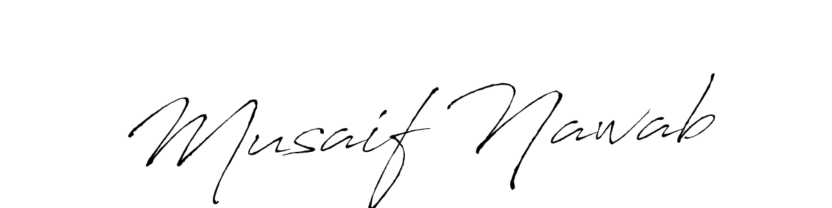 How to make Musaif Nawab signature? Antro_Vectra is a professional autograph style. Create handwritten signature for Musaif Nawab name. Musaif Nawab signature style 6 images and pictures png
